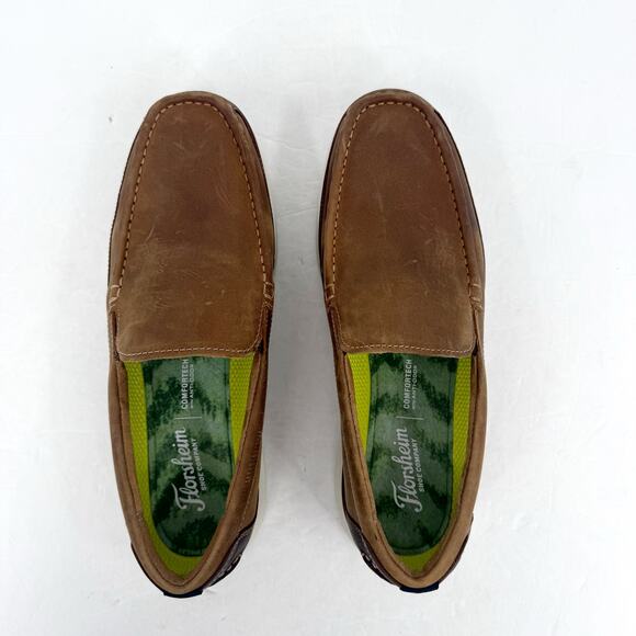 Florsheim Mens Tropics Moc Toe Venetian Loafers US 10.5 Wide Brown Leather NWOB main image 9
